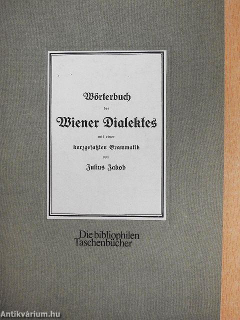 Wörterbuch des Wiener Dialektes (gótbetűs)