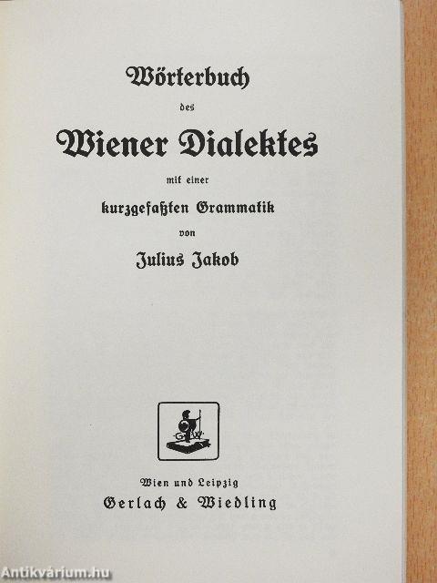 Wörterbuch des Wiener Dialektes (gótbetűs)