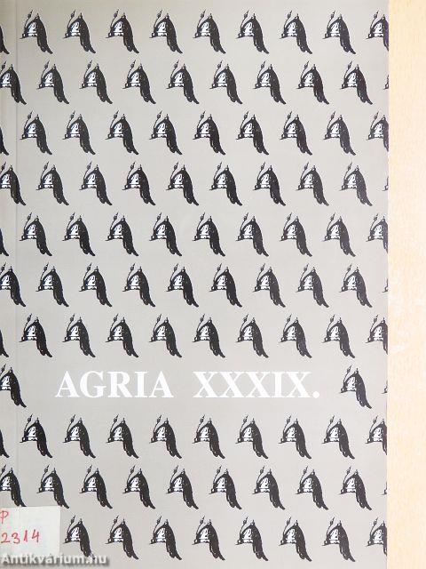 Agria XXXIX.
