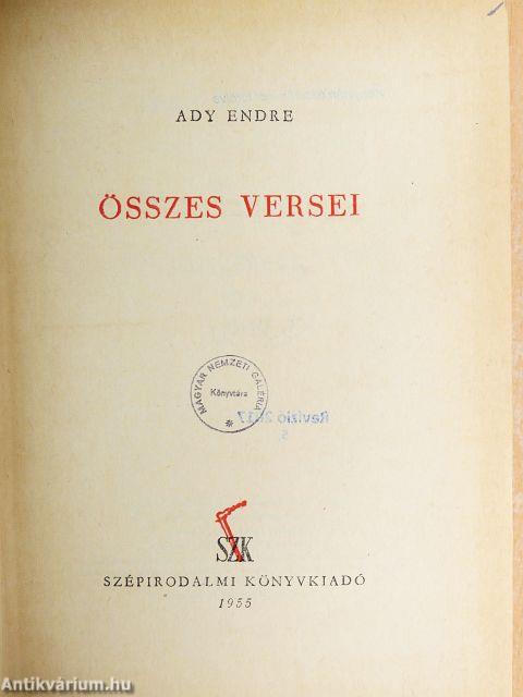 Ady Endre összes versei I-II.