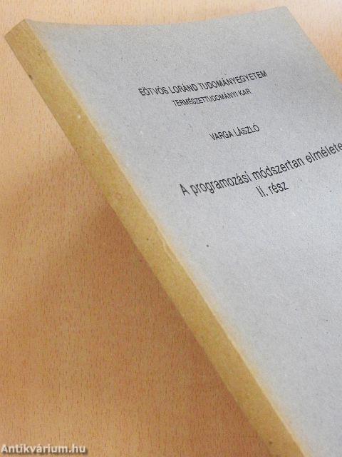A programozási módszertan elmélete II.