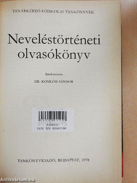 Neveléstörténeti olvasókönyv
