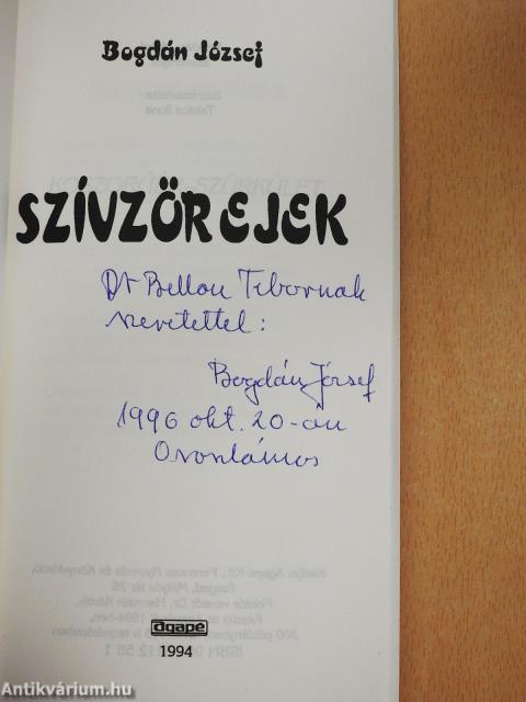 Szívzörejek (dedikált példány)