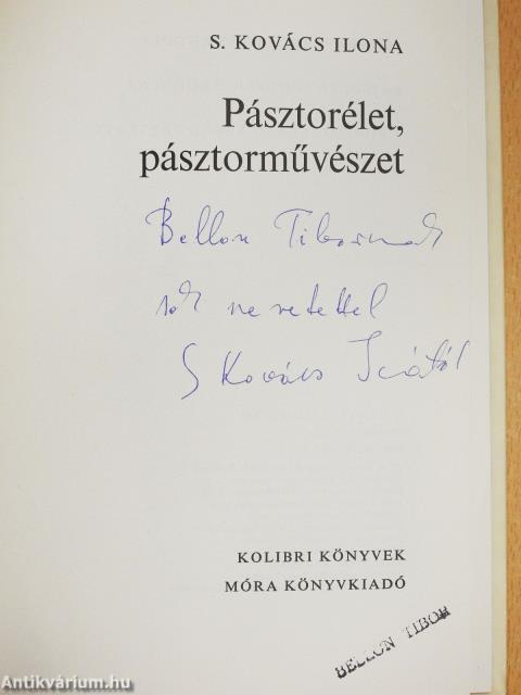 Pásztorélet, pásztorművészet (dedikált példány)