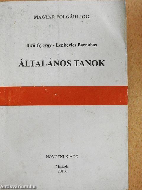 Általános tanok