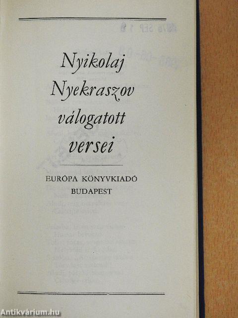 Nyikolaj Nyekraszov válogatott versei