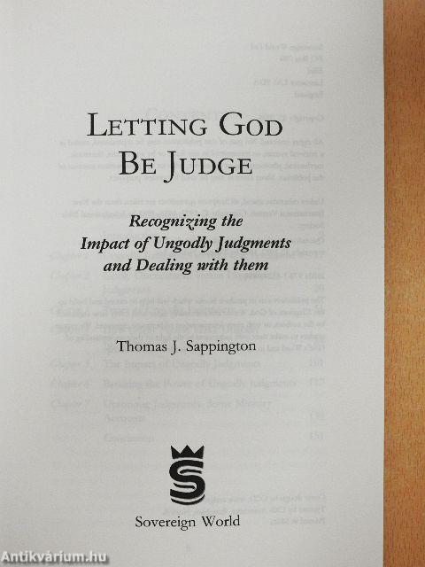 Letting God Be Judge