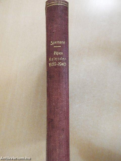 Spemanns Alpen-Kalender 1939-1940.