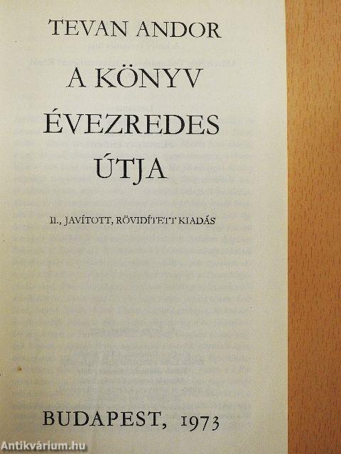 A könyv évezredes útja