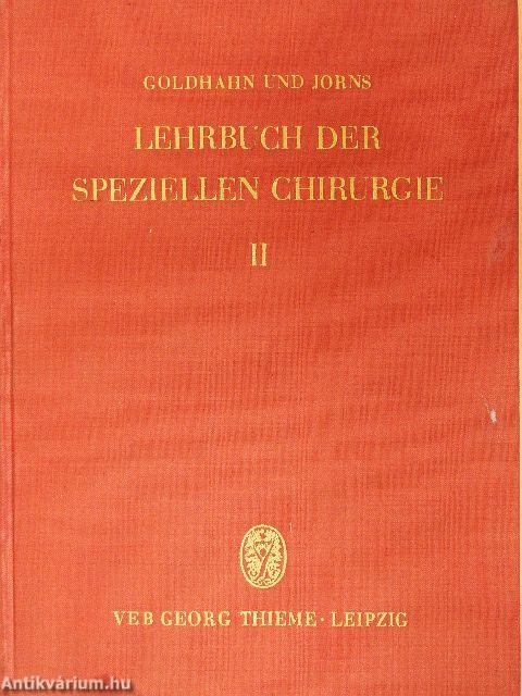 Lehrbuch der Speziellen Chirurgie II.