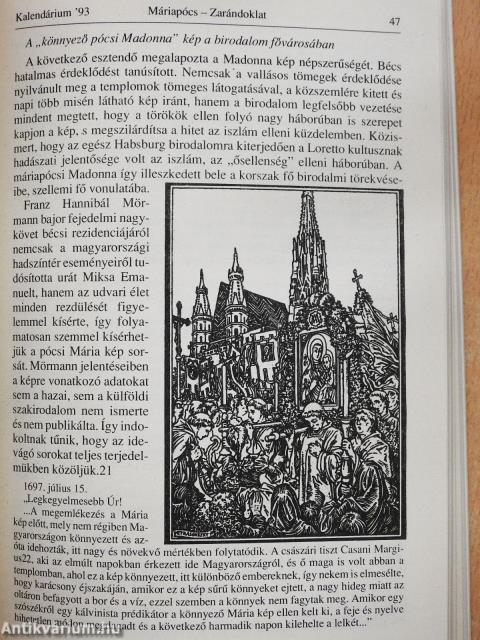 Görögkatolikus Szemle Kalendáriuma 1993 (dedikált példány)