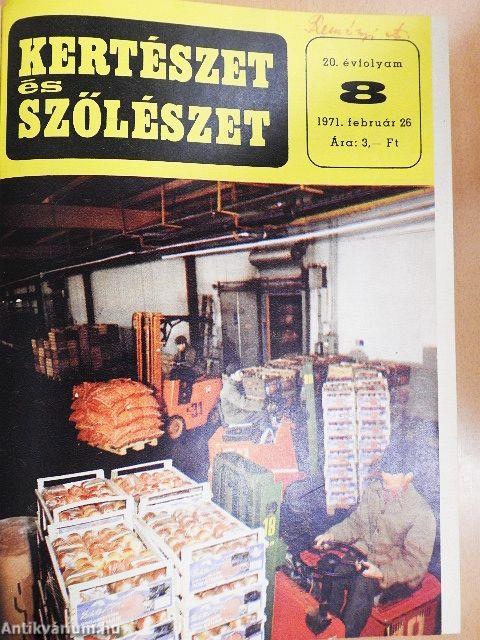 Kertészet és Szőlészet 1971. (nem teljes évfolyam)