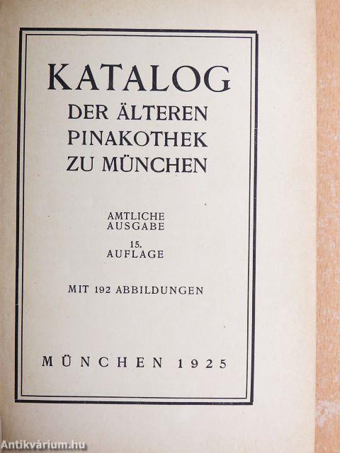 Katalog der älteren Pinakothek zu München