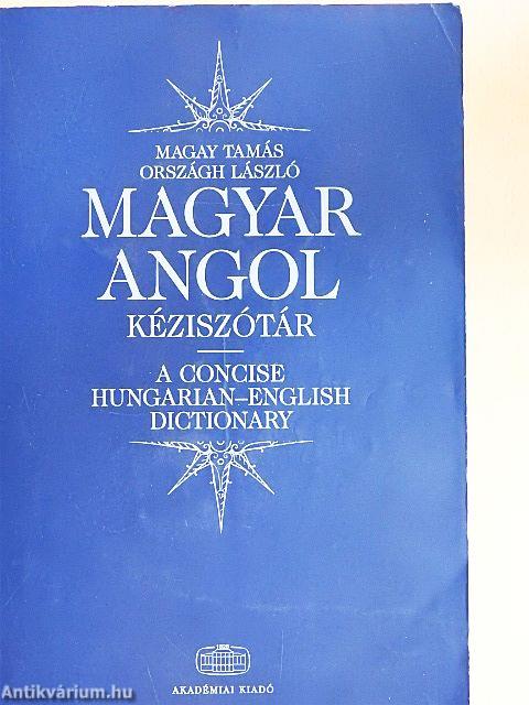 Magyar-angol kéziszótár