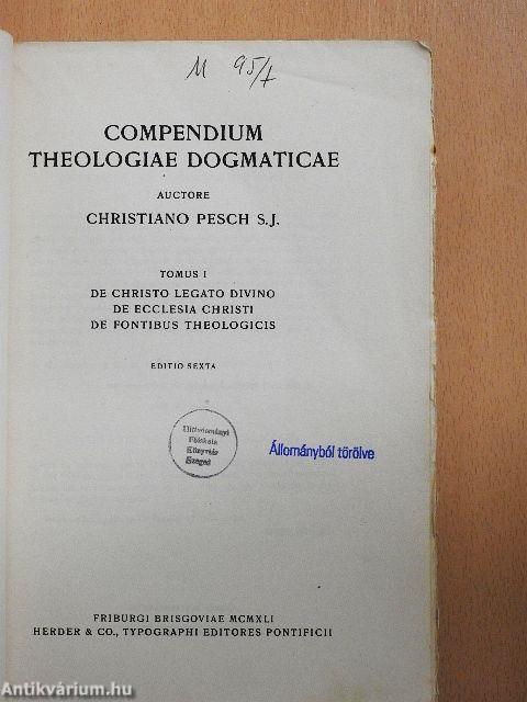 Compendium Theologiae Dogmaticae I-IV.