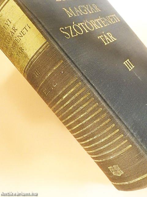 Erdélyi magyar szótörténeti tár III.