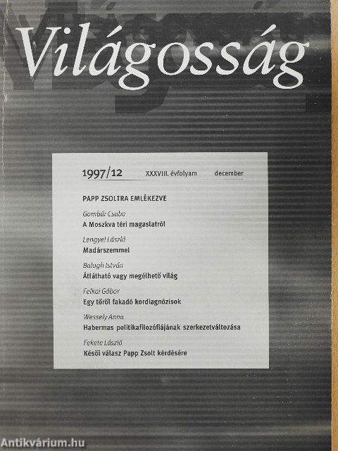 Világosság 1997. december