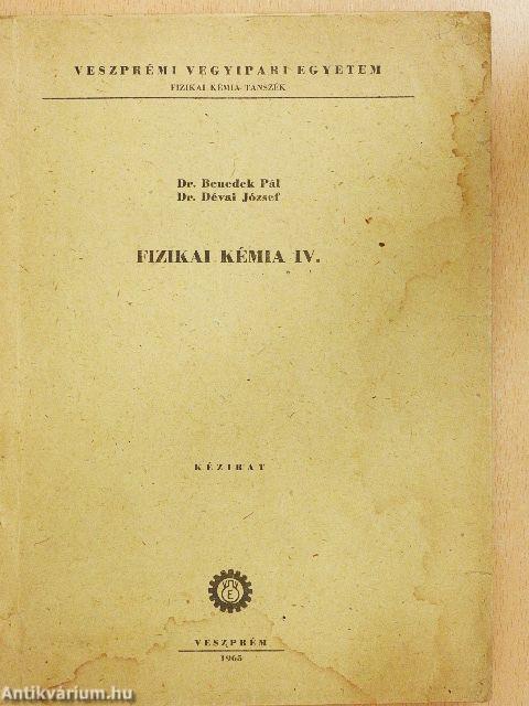 Fizikai kémia IV.