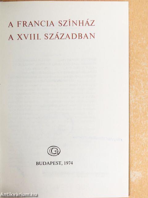 A francia színház a XVIII. században