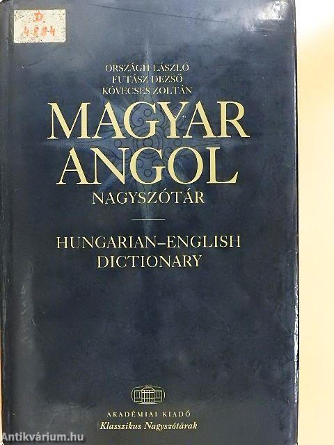 Magyar-angol nagyszótár