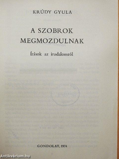 A szobrok megmozdulnak