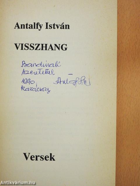 Visszhang (dedikált példány)