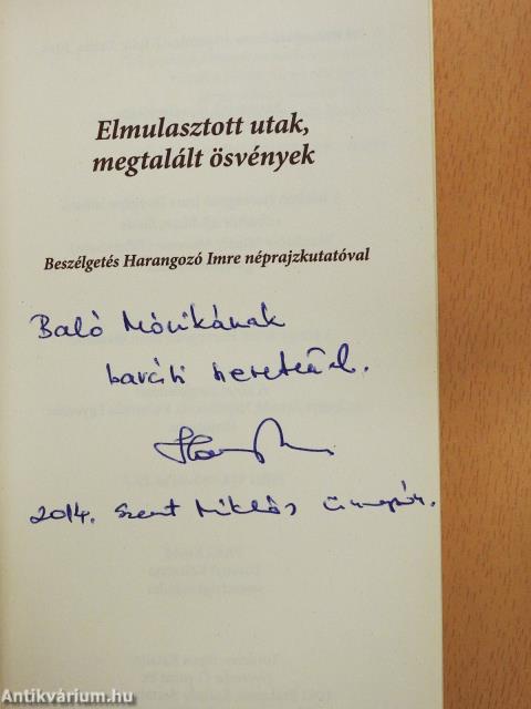 Elmulasztott utak, megtalált ösvények (dedikált példány)