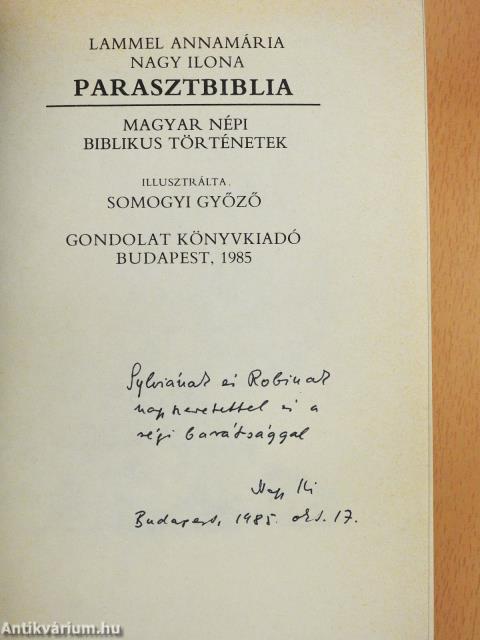 Parasztbiblia (dedikált példány)