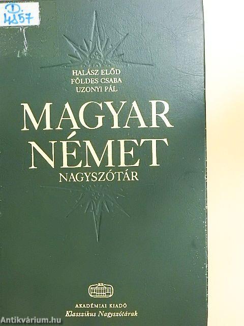 Magyar-német nagyszótár