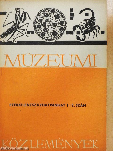 Múzeumi közlemények 1966/1-2.