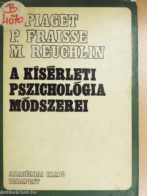 A kísérleti pszichológia módszerei