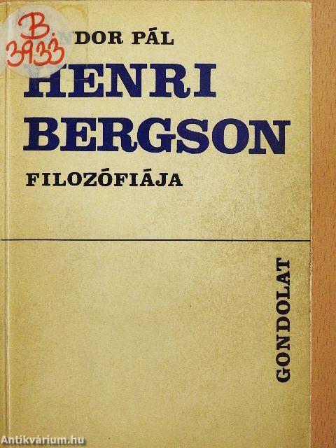 Henri Bergson filozófiája