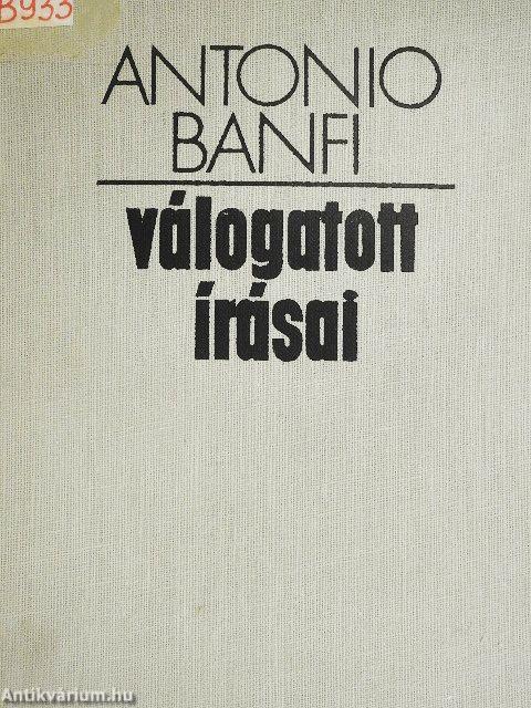 Antonio Banfi válogatott írásai