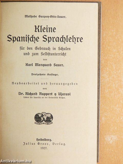 Kleine Spanische Sprachlehre