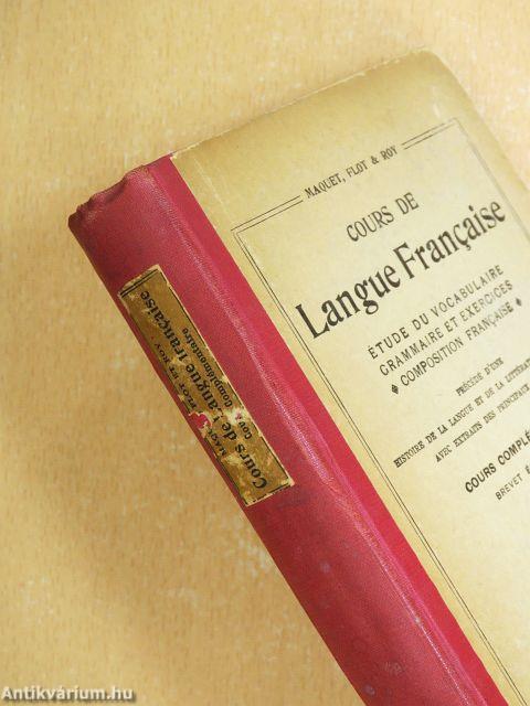 Cours de Langue Francaise