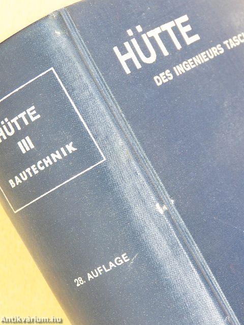 Hütte - Des Ingenieurs Taschenbuch III. (töredék)