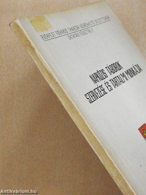 Napközis táborok szervezése és tartalmi munkája