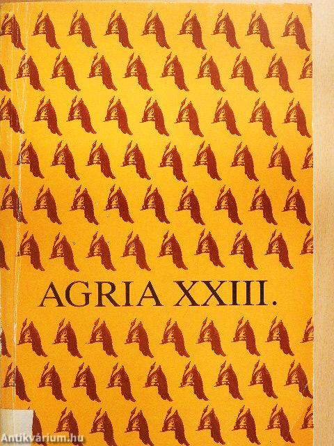 Agria XXIII.