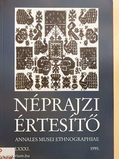 Néprajzi értesítő LXXXI.