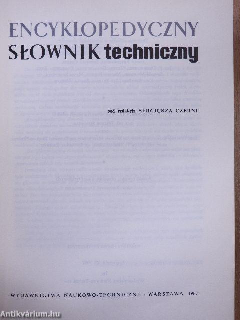 Encyklopedyczny Slownik techniczny