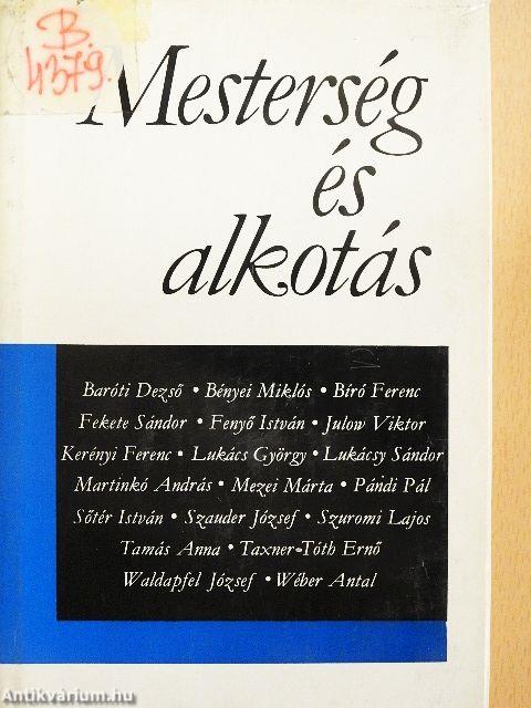 Mesterség és alkotás