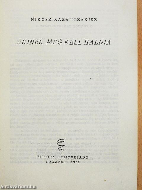 Akinek meg kell halnia