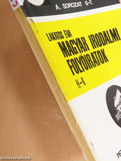 Magyar Irodalmi Folyóiratok