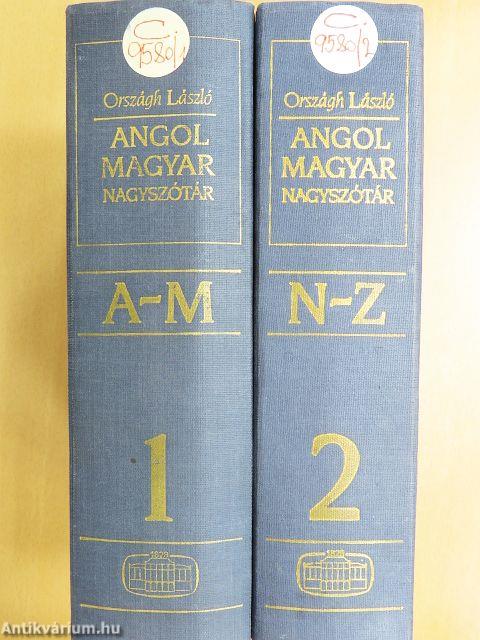 Angol-magyar nagyszótár 1-2.