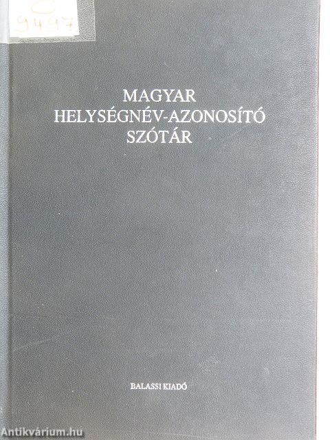 Magyar helységnév-azonosító szótár