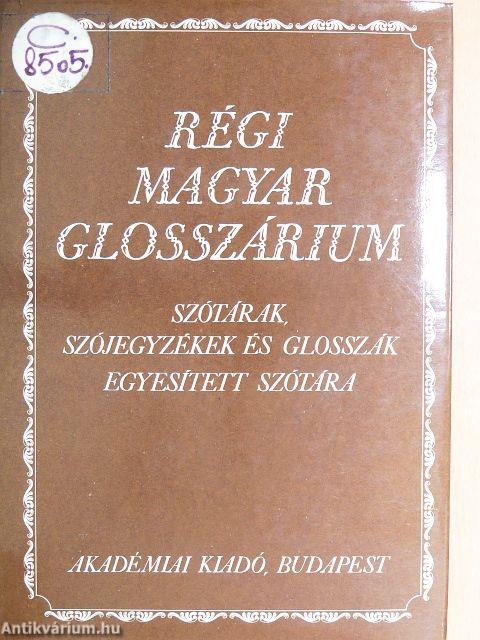 Régi magyar glosszárium