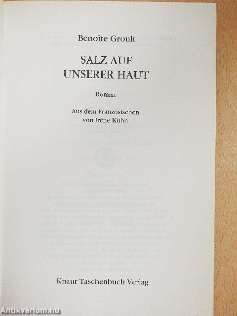 Salz auf Unserer Haut