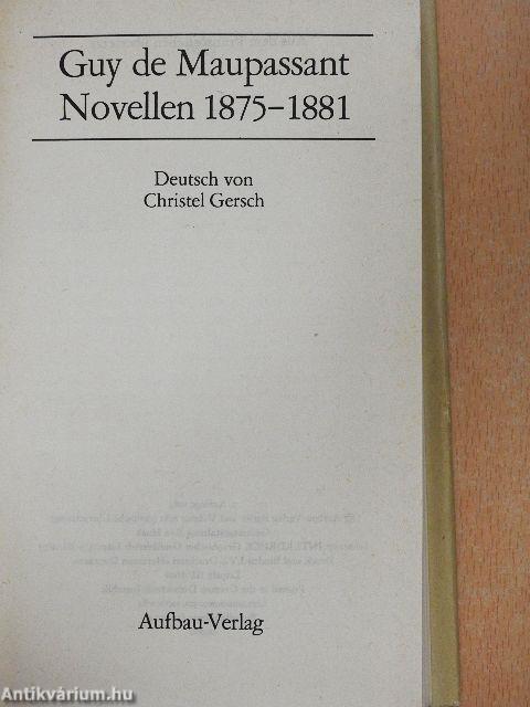 Novellen 1875-1881