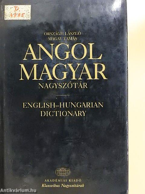 Angol-magyar nagyszótár