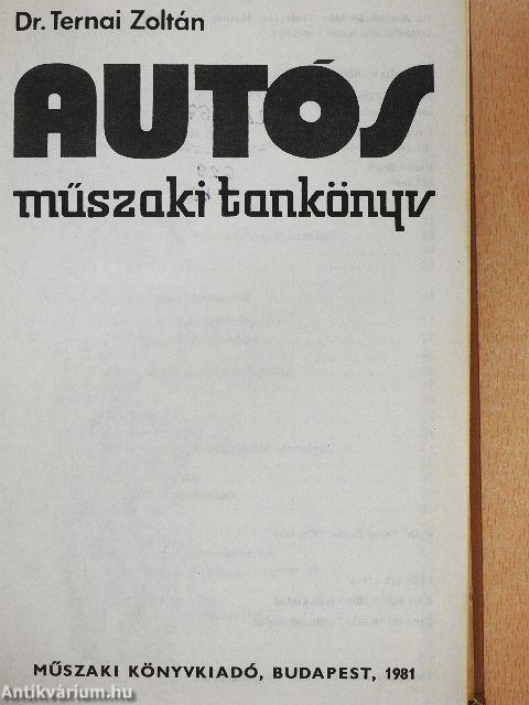 Autós műszaki tankönyv